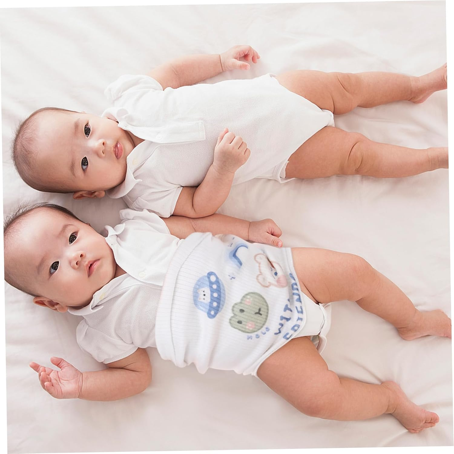 BESPORTBLE 2Pcs Baby Cotton Belly Bands Newborn Infant Abdomen Protectors Soft Seamless Double-Layer Belly Belts for Boys and Girls Four Seasons Comfort Newborn Supplies image number 6