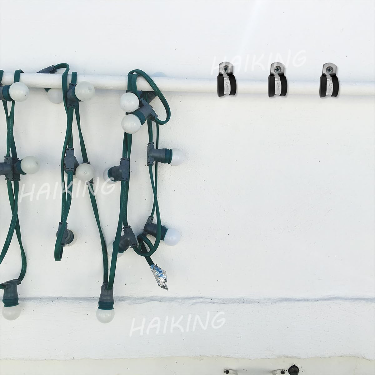 HAIKING Stainless Steel Cushioned R Shape Clamps, 20 PCS Insulated Wire Clamps for Protecting Pipes, Cables (15 Mm/0.59 In) image number 4