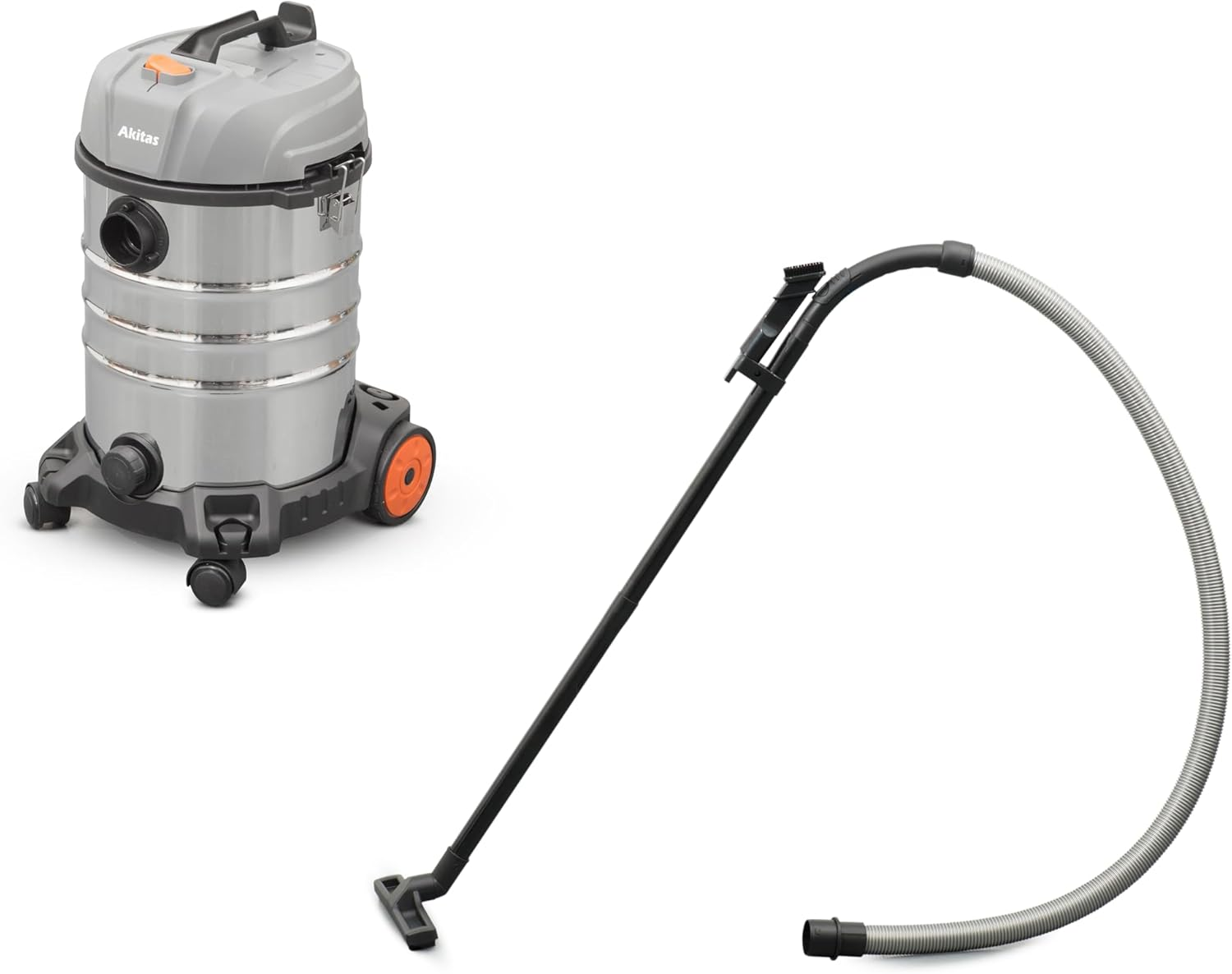 Akitas 2000W 30L Wet & Dry Vacuum Cleaner Blower with Socket Industrial Commercial Cyclonic Bagless (W8) image number 4