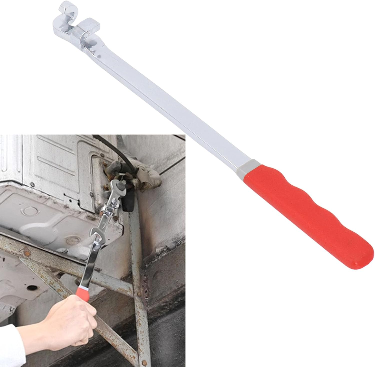 Wrench Extender Tool Bar, 15Inch Torques Adaptor Wrench Extension for Maximum Leverage, Amplified Tool Spanner for Garage Mechanics, Diyers image number 3