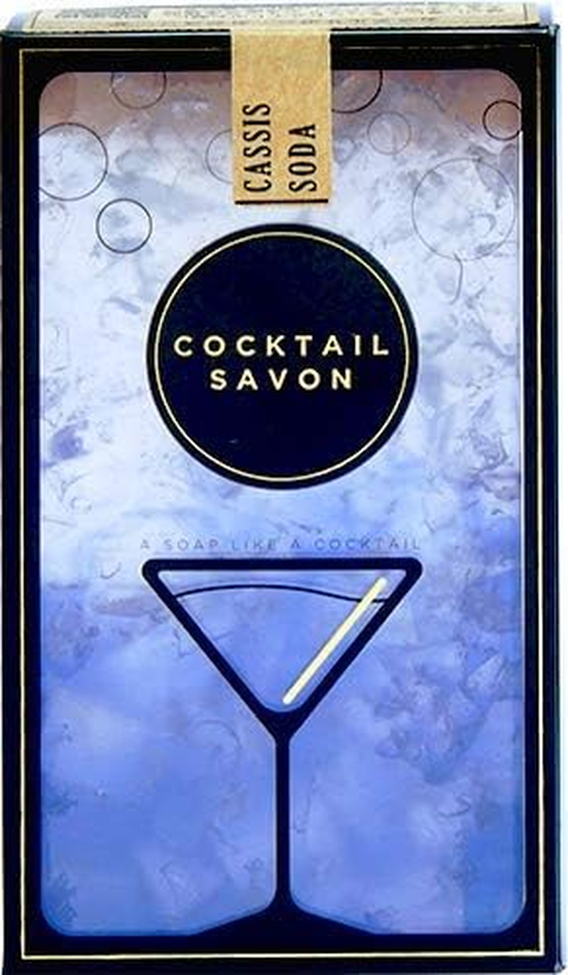 COCKTAIL SAVON Soap, Cassis Soda, 2.8 Oz (80 G)