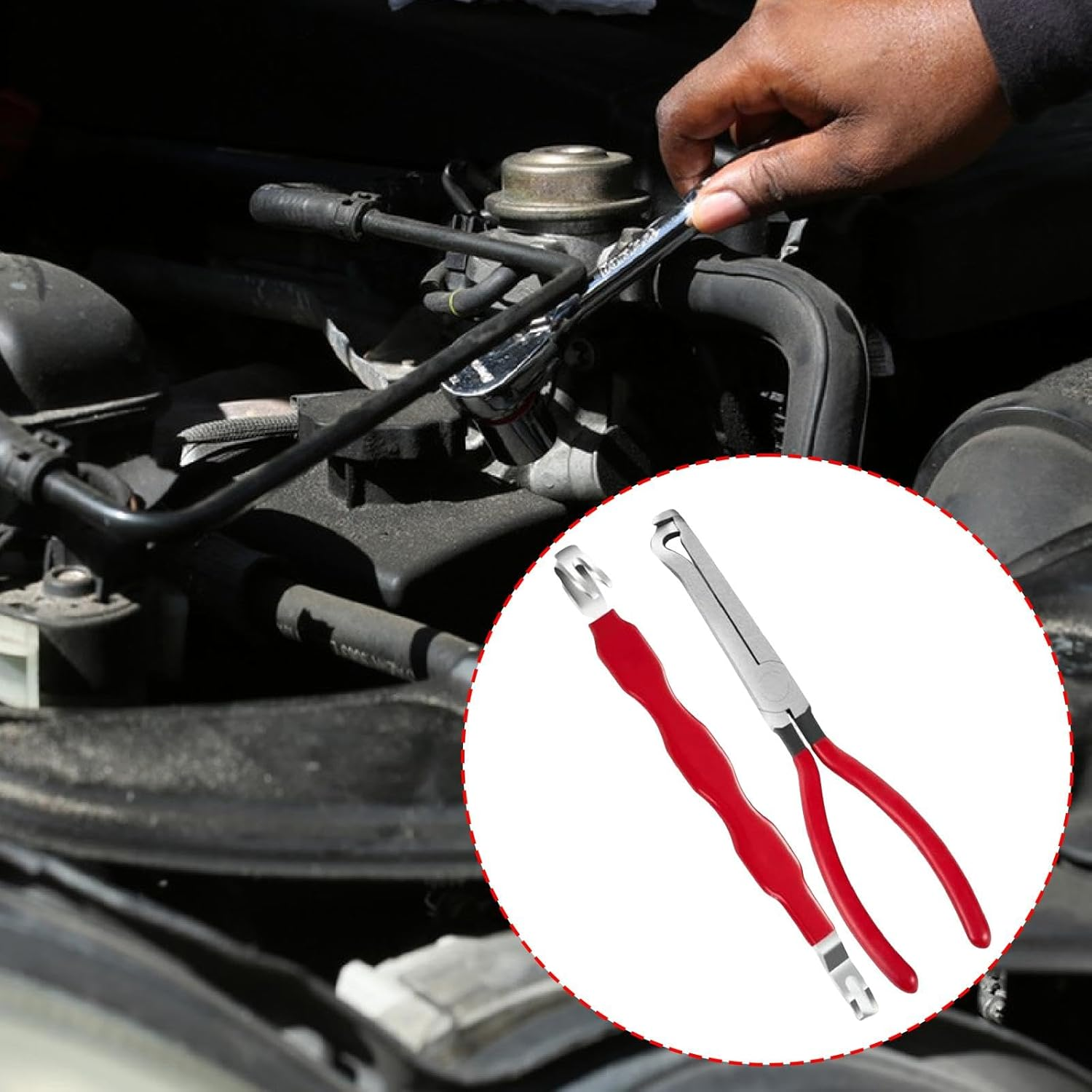 Automotive Electrical Terminal Connector Separator Removal Tool Portable Double Ended Remover for Handling Wires Garage, with Pliers