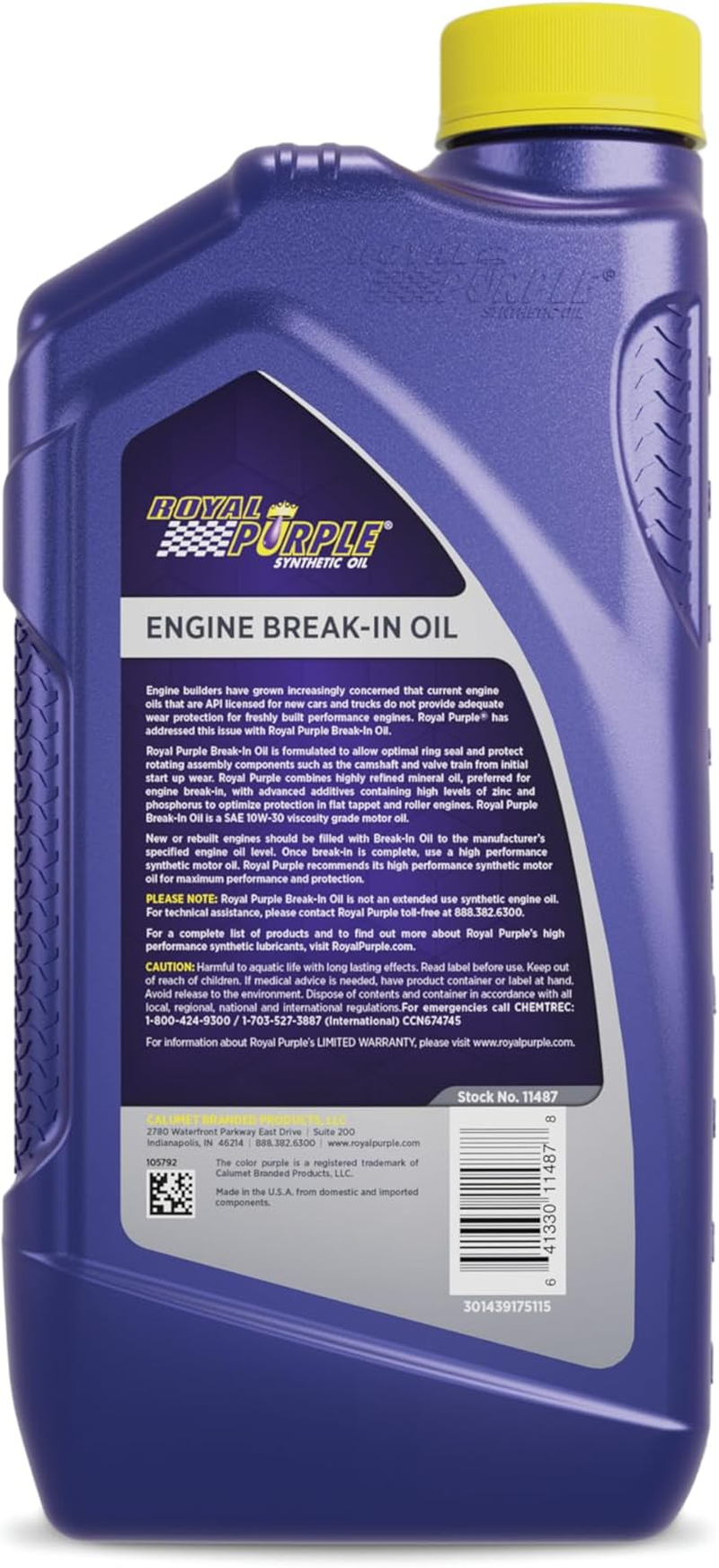 Royal Purple 11487 High Performance Engine Break-In Oil - 1 Qt.