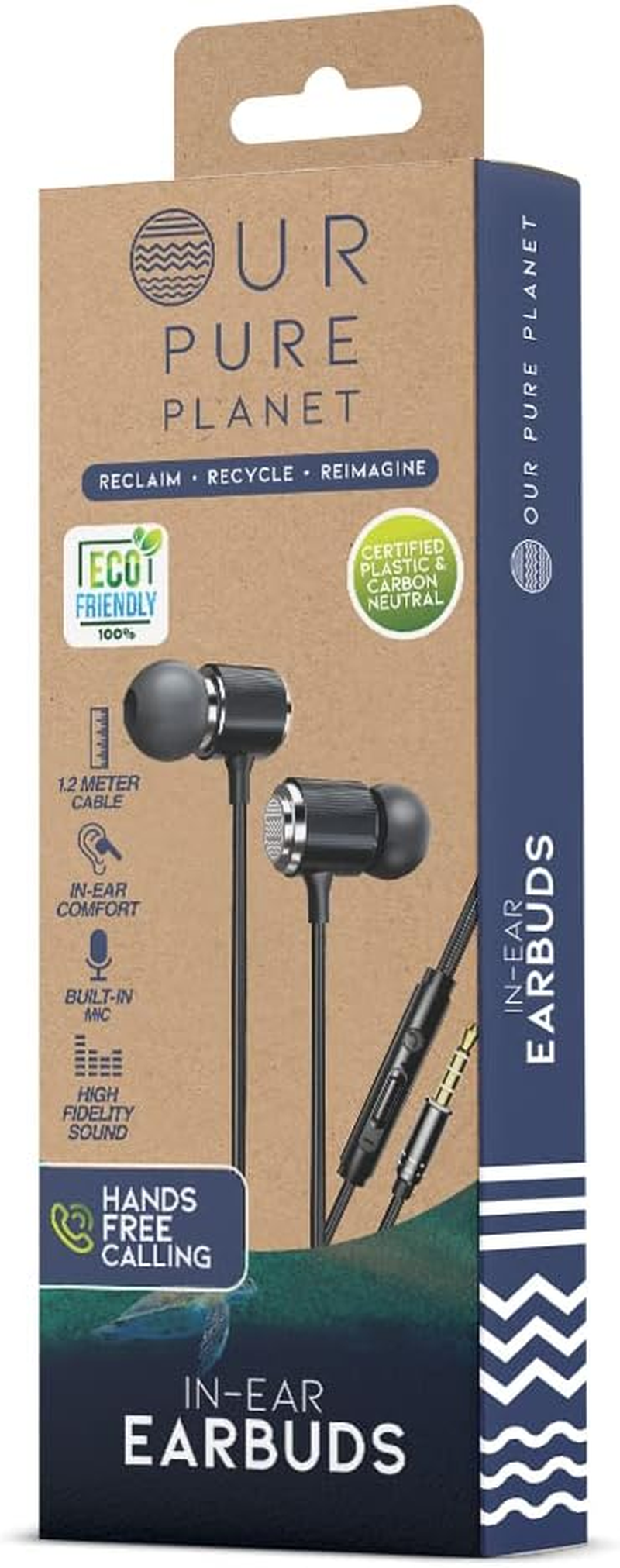Our Pure Planet Earphones Black image number 4
