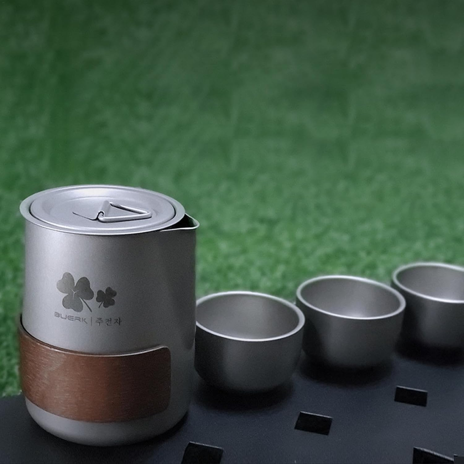 Camping Teapot Kettle, Stainless Steel Teapot Kit, Double-Layer Design Camping Equipment for Travel, Picnic, Backpacking, and Hiking image number 6