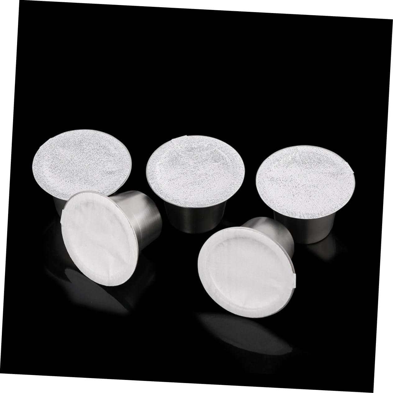 Hohopeti 120Pcs Aluminum Foil Coffee Seal Stickers Reusable Espresso Lids with Thick Food-Grade Material for Secure Packaging and Easy Opening image number 2