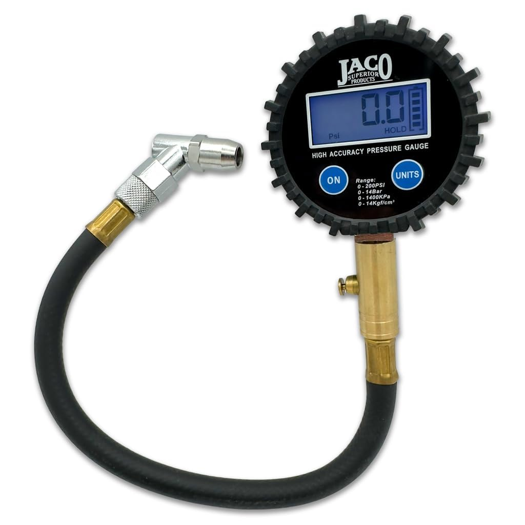 JACO Elitepro Digital Tire Pressure Gauge - Professional Accuracy - 200 PSI image number 2