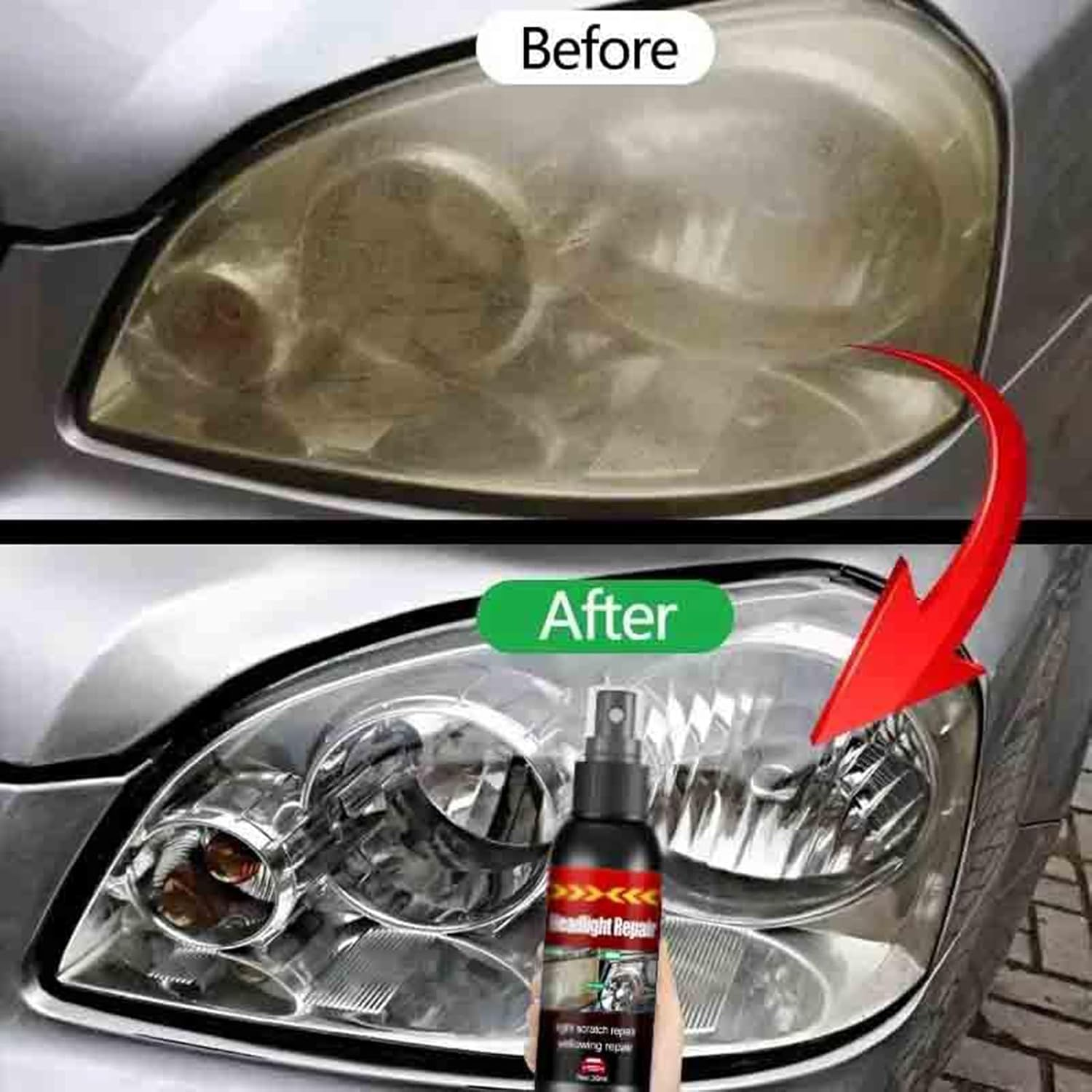 Headlamp Restoration Kit,100Ml Long-Lasting Car Deep Cleaning | Automotive Cleaning Head Light Restoring Kit,For Headlamp Lens Yellowing Stain Restoration Truck RV SUV image number 6