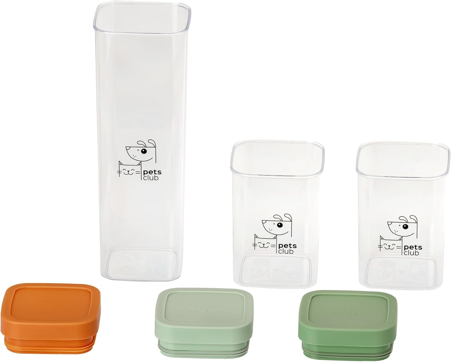 Vigar Pets Club Food Storage Container (Pack of 3) image number 3