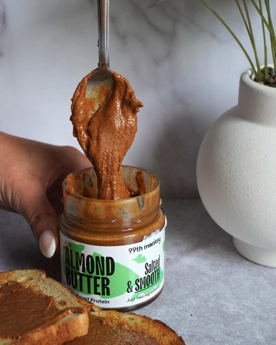 99Th Monkey Smooth Salted Almond Butter 200G
