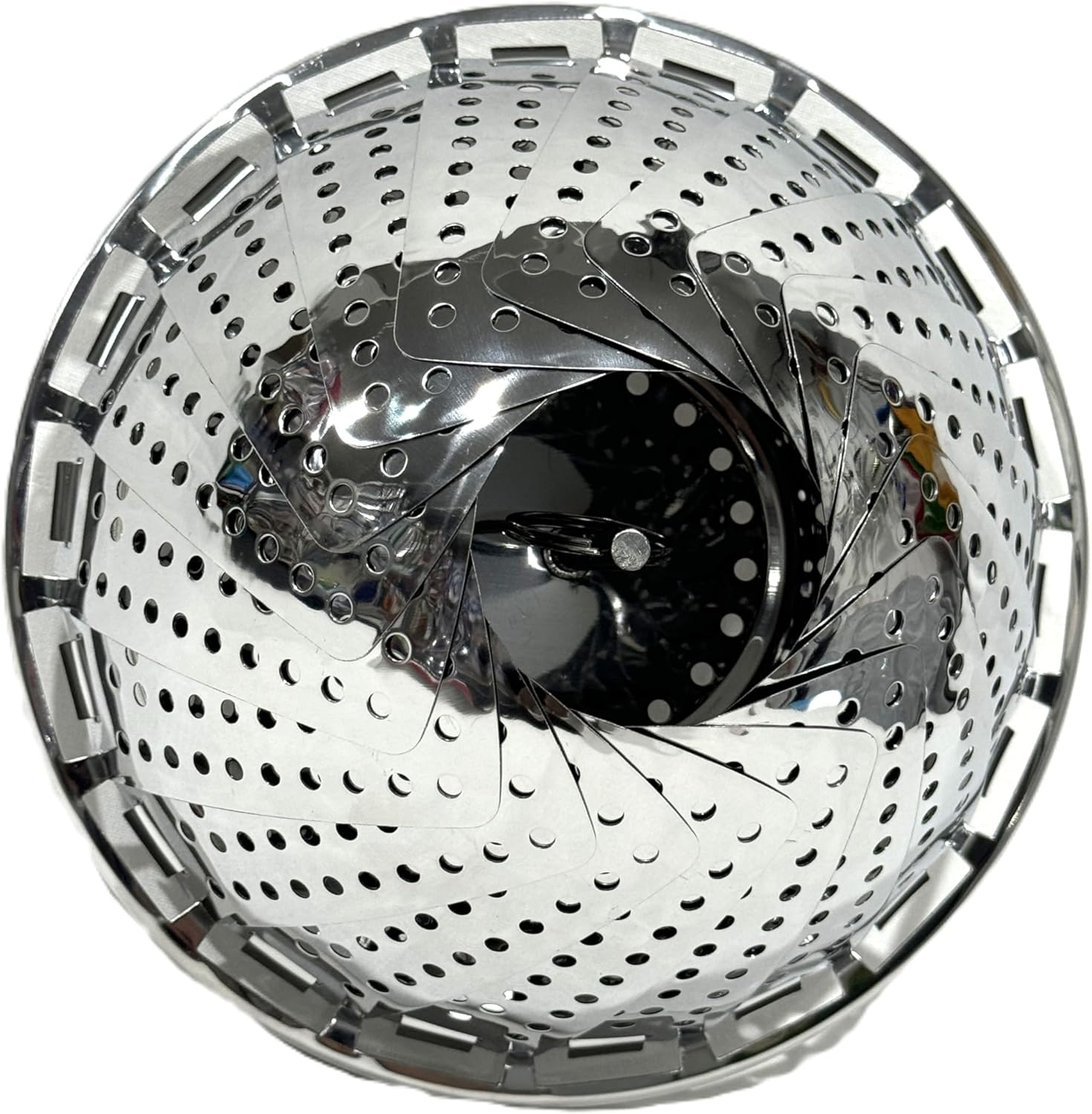 LYLAC HOMEWARE Vegetable Folding Steamer Basket, Metal Stainless Steel Insert, Collapsible for Cooking Food, Expandable Fit Various Size Pot 9" 24CM image number 2