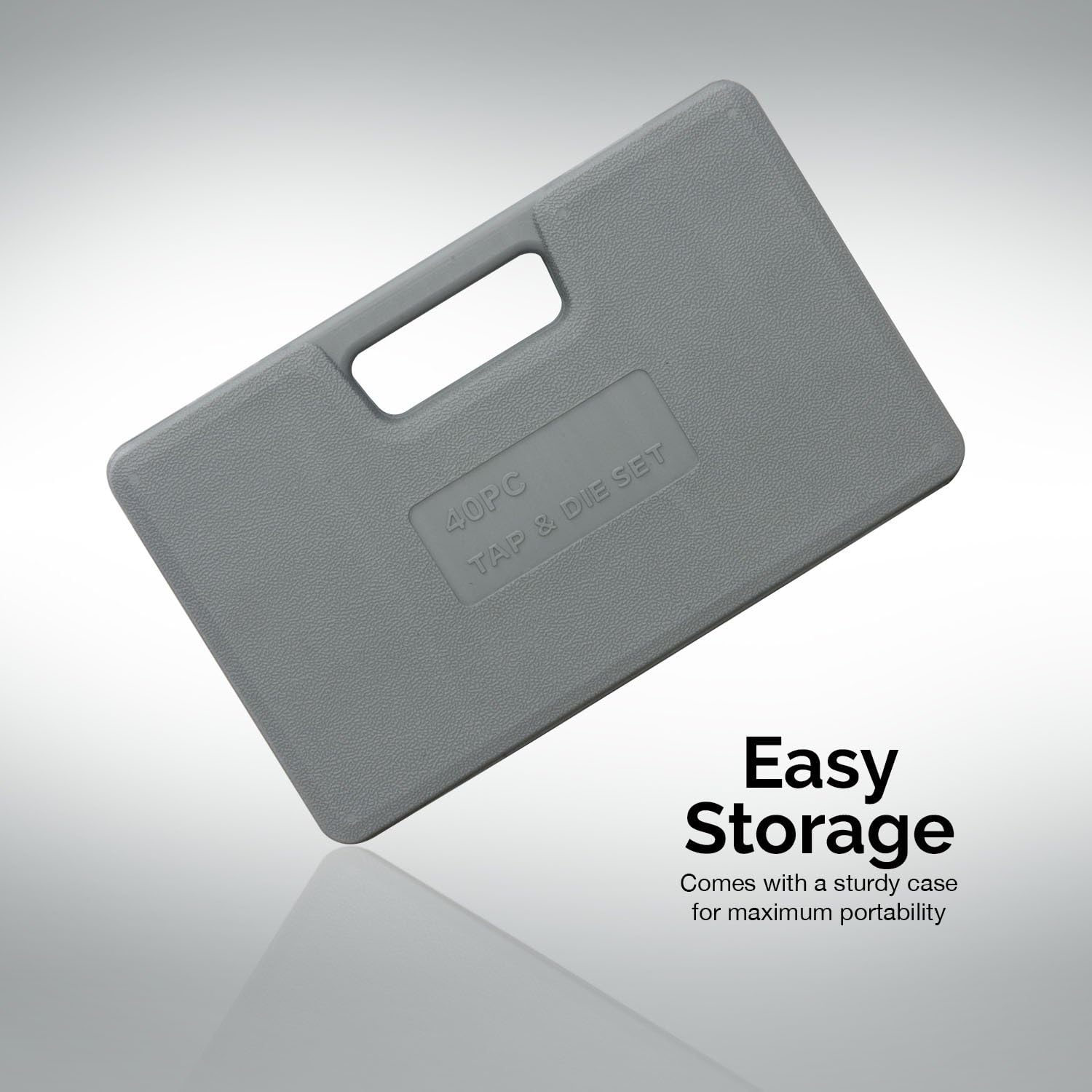 NEIKO 00911A SAE Tap and Die Set, Titanium-Coated Alloy Steel Taps and Dies, Large Threading-Tool Kit with Storage Case, 40-Piece Set image number 6