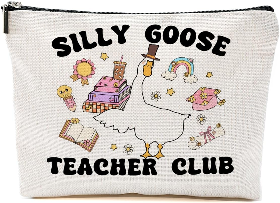 Graduation Gifts Teacher Appreciation Mom Nurse Gifts Makeup Bag Bookish HR Gift Cosmetic Bag, Multicolor0130, 9.6*7.1 Inch image number 2