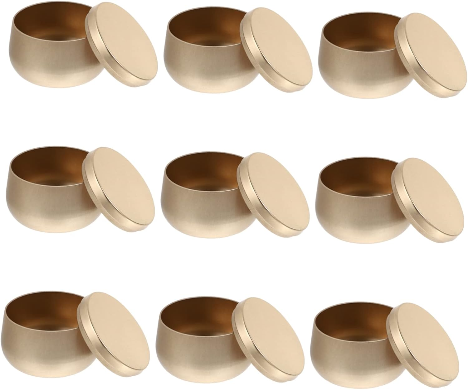 OKUMEYR 9Pcs Candy Tea Candle Jar round Storage Container Sealed Lid for Jars Sugar Tea Caddy and Craft Can Use for Home Kitchen and Jewelry Storage Box image number 5