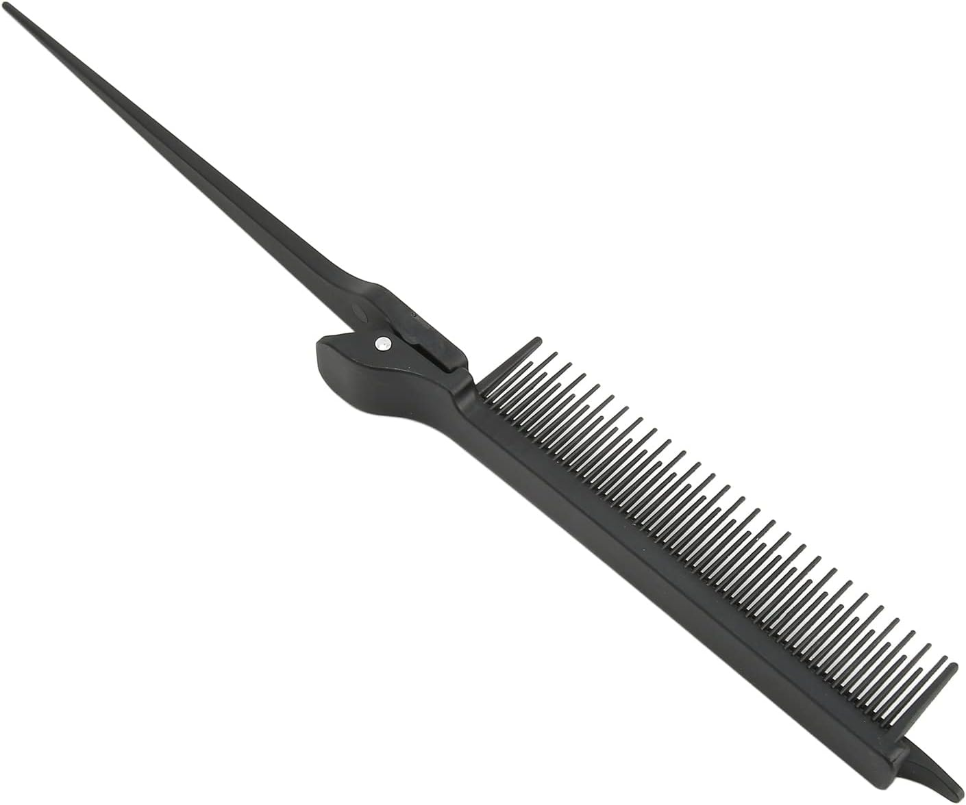 Rat Tail Teasing Clip Comb, Highlighting Clip Combs, Highlighting Comb Hair Styling Tool for Hair Cutting, Highlights and Combing (26.5 X 2.5 Cm), Black image number 2