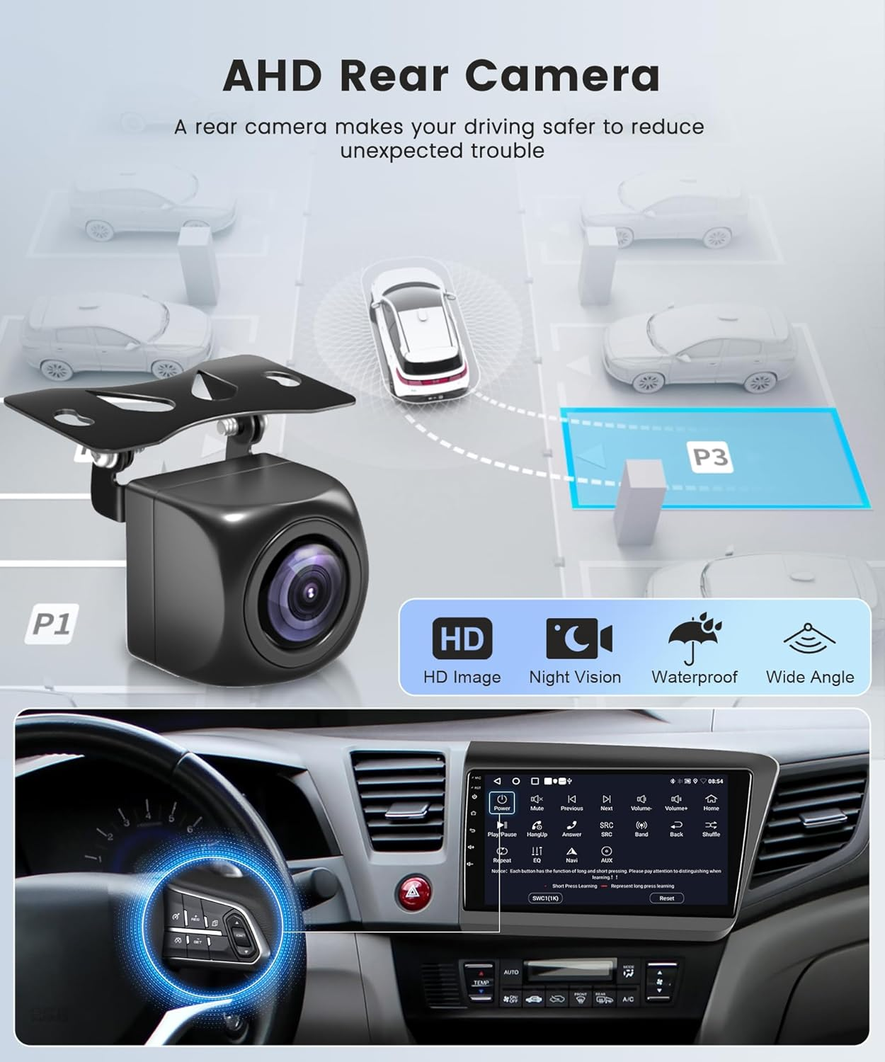 2G 64G for Isuzu DMAX and Chevrolet Trailblazer Holden S10 Colorado 2015-2018 Android Car Stereo Radio, 9 Inch Touch Screen Carplay Android Auto Mirror Link GPS Wifi Bluetooth FM/RDS Backup Camera image number 6