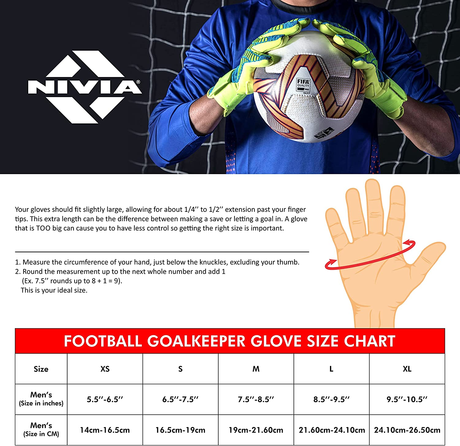 NIVIA Spider F.B G/Keeper Gloves Medium Black image number 1
