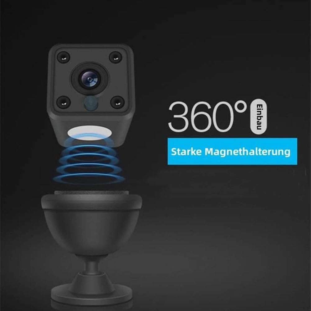 Mellisso 4K 1080P HD Mini Surveillance Camera Indoor Wifi Camera Live Transmission Mobile Phone App Camera Indoor with Battery A