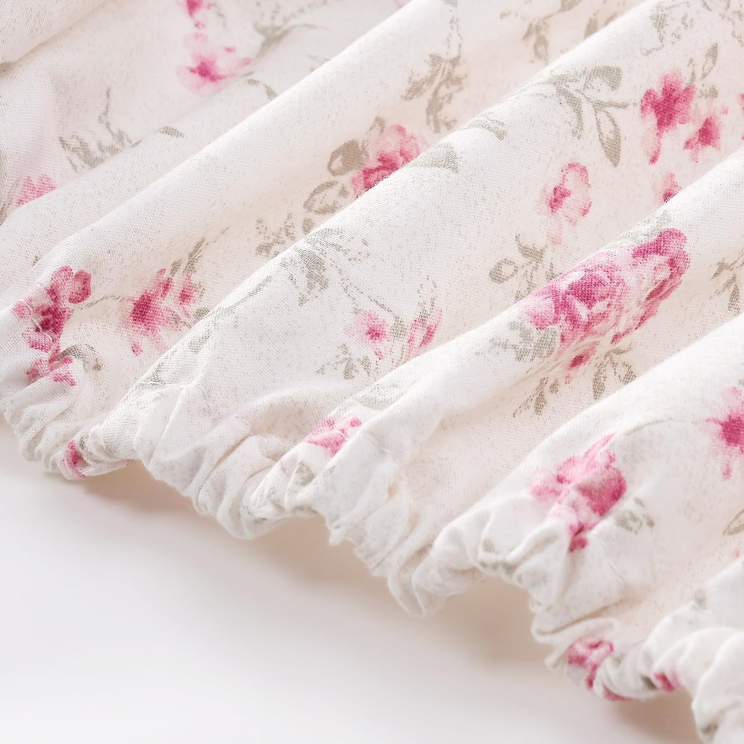 Modern Threads Printed 4-Piece Extra Soft Bedding Sheets & Pillowcase Set, Deep Pocket up to 16 Inch Mattress Kashmir Rose Full image number 6