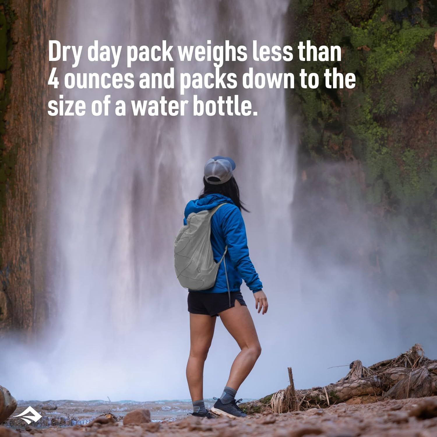 Sea to Summit - Ultra-Sil Dry Daypack - Waterproof & Ultralight Backpack - Cordura Fabric 30D - Compact Pack Sack - Roll Closure & Reflective Elastic Band image number 6
