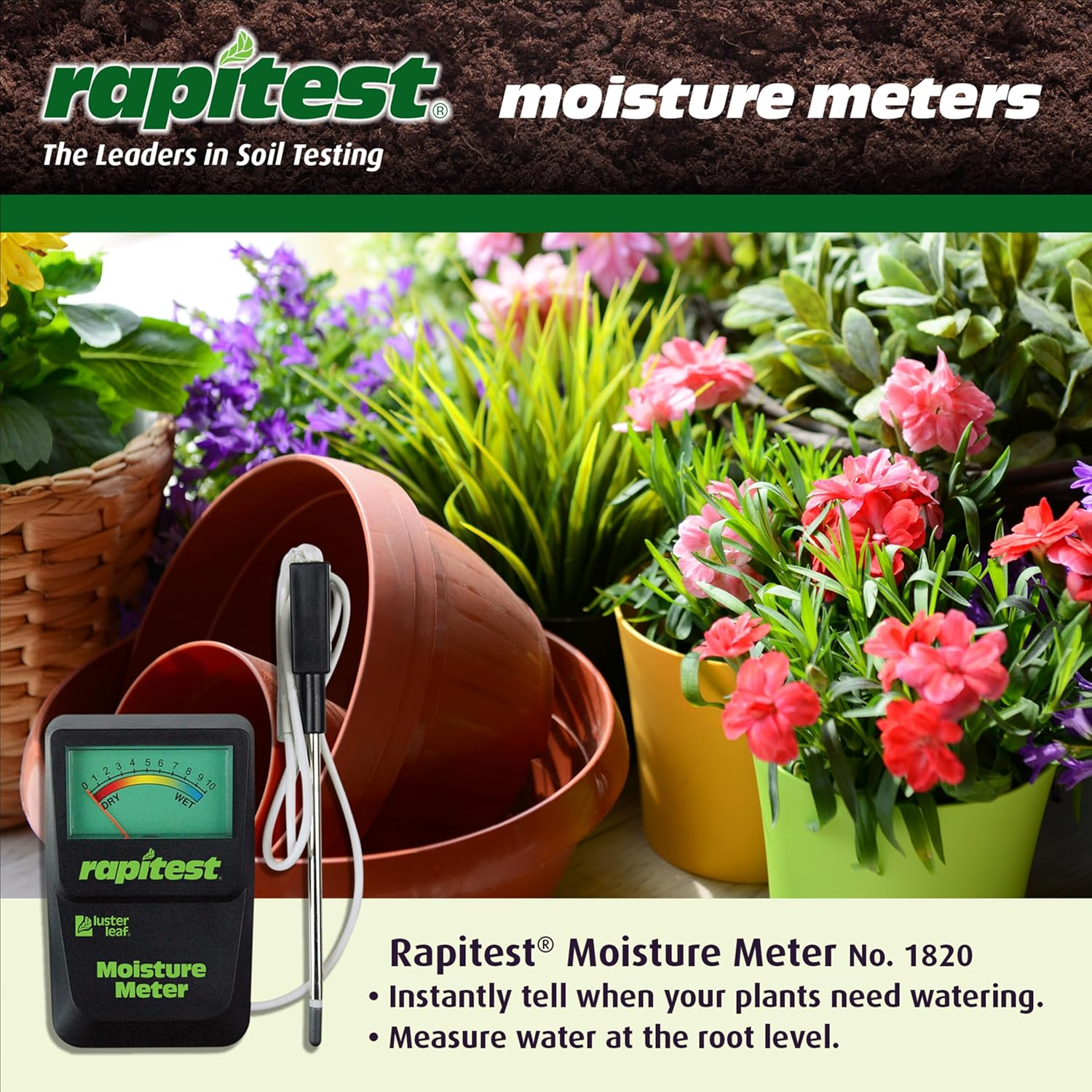 Luster Leaf 1820 Rapitest Soil Moisture Meter