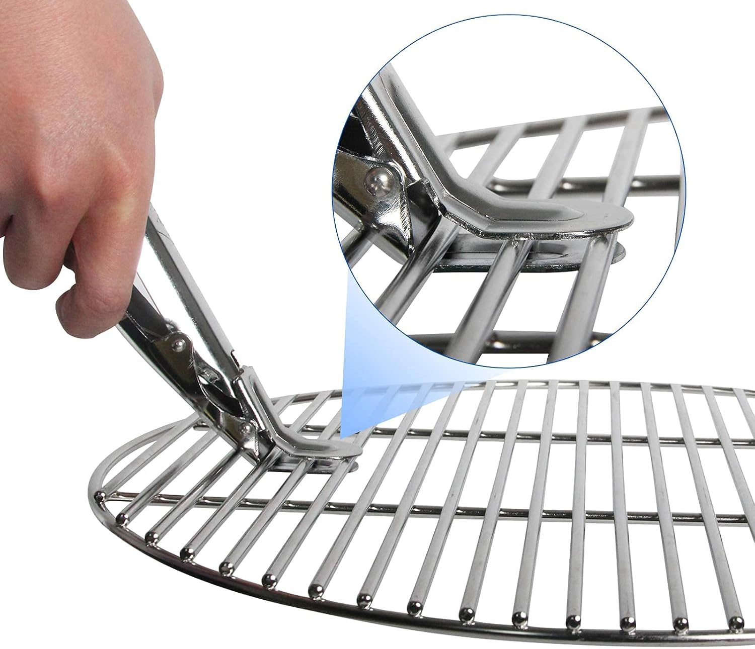 Grid Gripper, Grill Gripper, BBQ Universal Grate Lifter, Grill Grid Lifter, Hot Plate Tongs, Cooking Gripper, BBQ Accessories, Grill Accessories, Grill Gripper