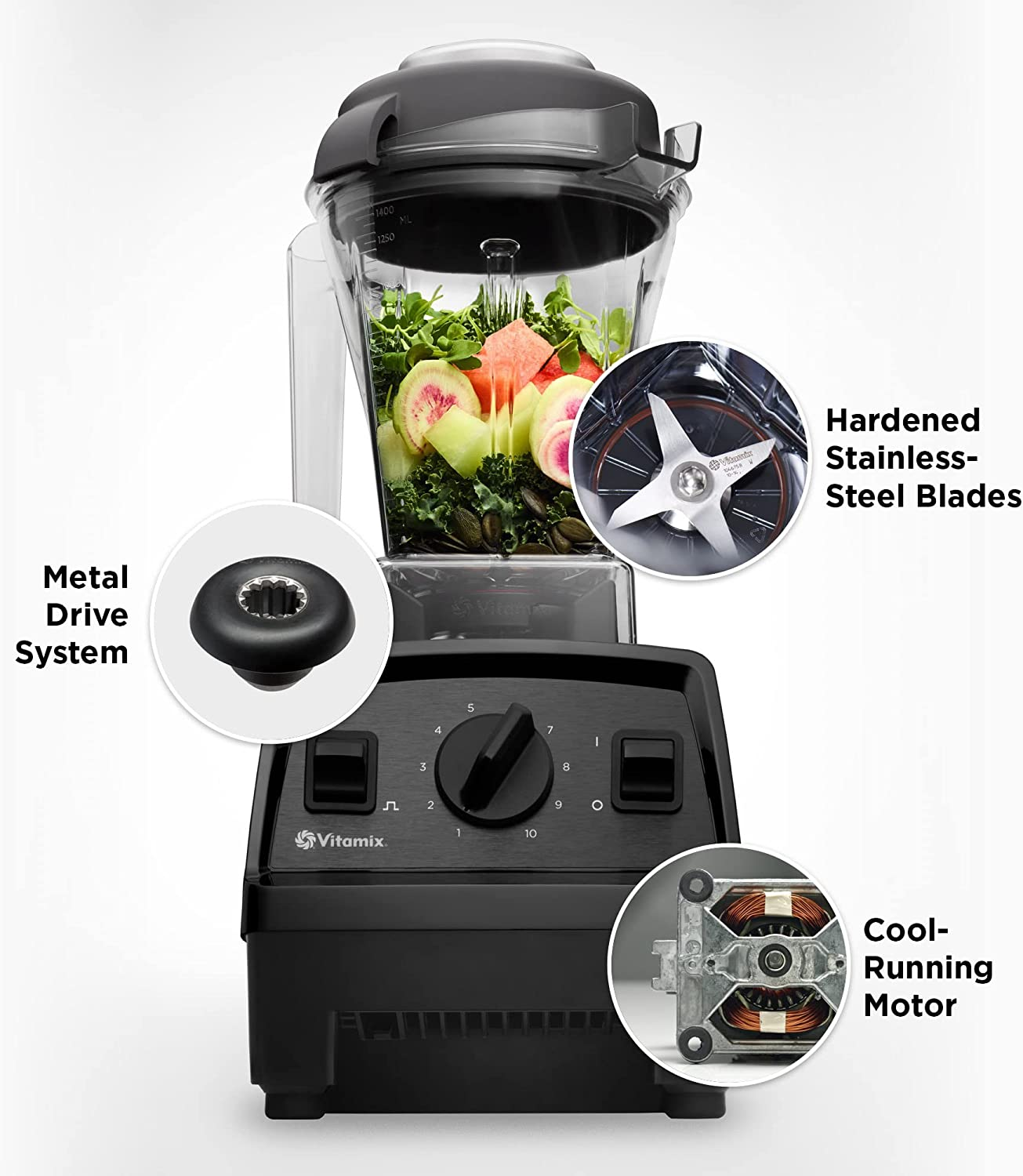 Vitamix Explorian Series E310 High Performance Blender 1.4L White image number 1