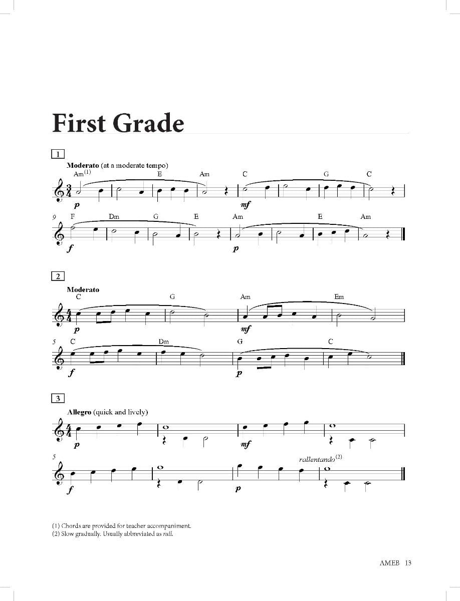 AMEB Classical Guitar Sight Reading Book image number 1