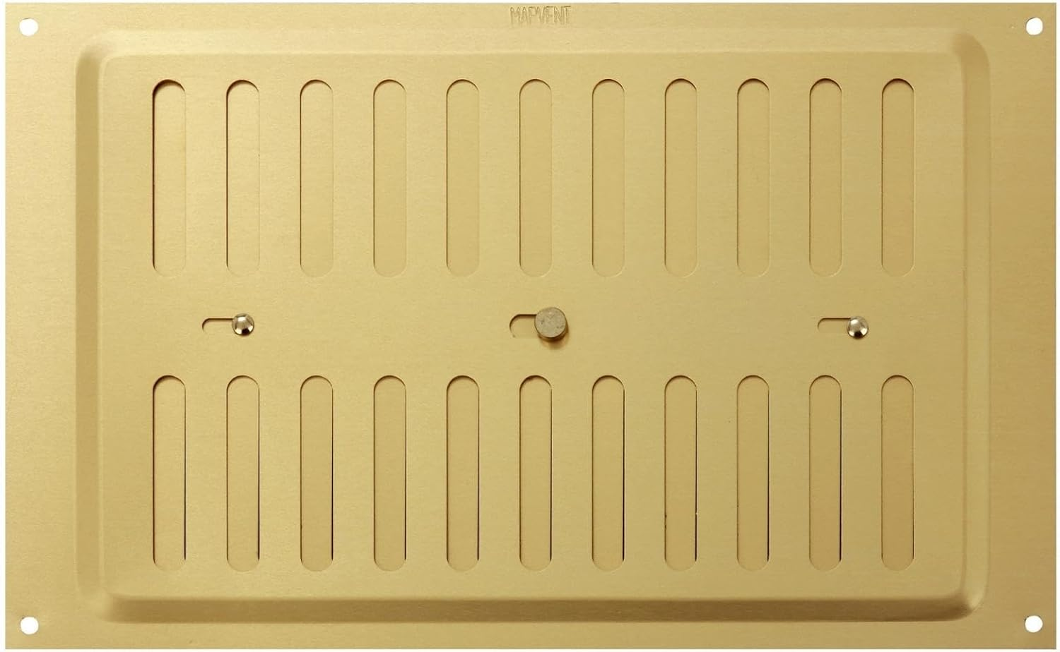 MAP Aluminium Adjustable Air Vent for Openings 9" X 6" (229Mm X 152Mm), Double Brick Hit & Miss Ventilation Metal Cover, Silver