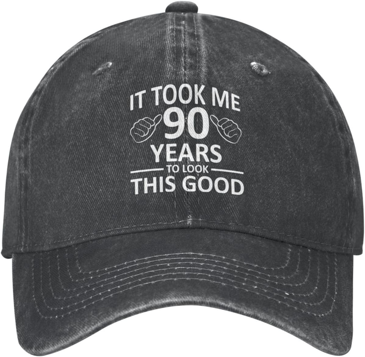 FLALORI It Took Me 90 Years to Look This Good Hat for Men Baseball Hat Graphic Hat image number 4