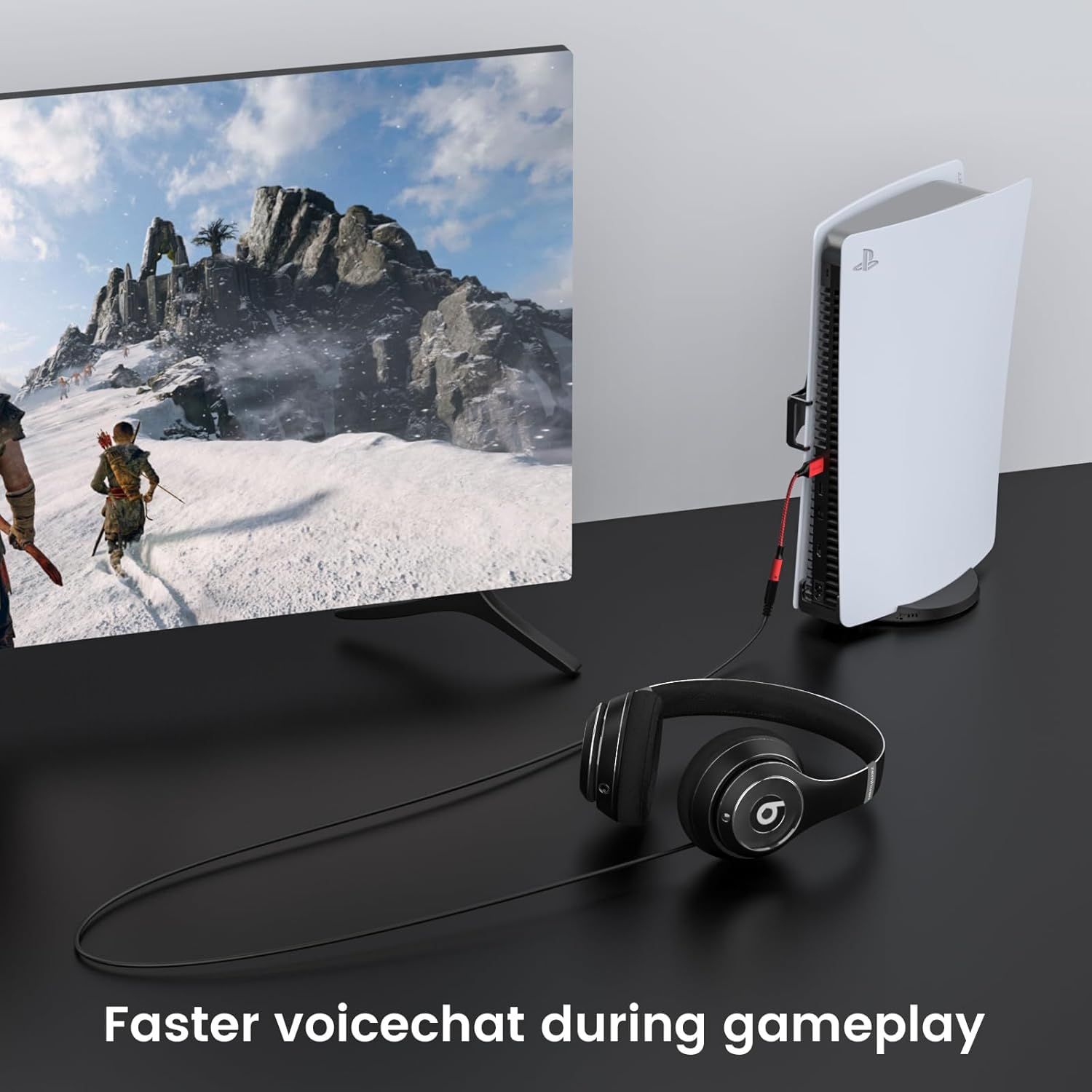 MOSWAG USB to 3.5Mm Jack Audio Adapter, USBA to Aux Cable with TRRS 4-Pole Mic-Supported USB to Headphone AUX Adapter External Sound Card for PC PS4 PS5 and More image number 2