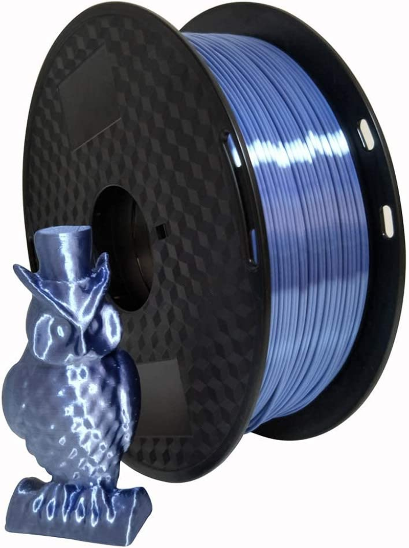 CC3D Silk Silver Blue 1.75Mm PLA Filament 1KG 3D Printer Filament Metal Metallic Color Gradient 3D Printing Material Silky Shiny Blue Gold PLA image number 5