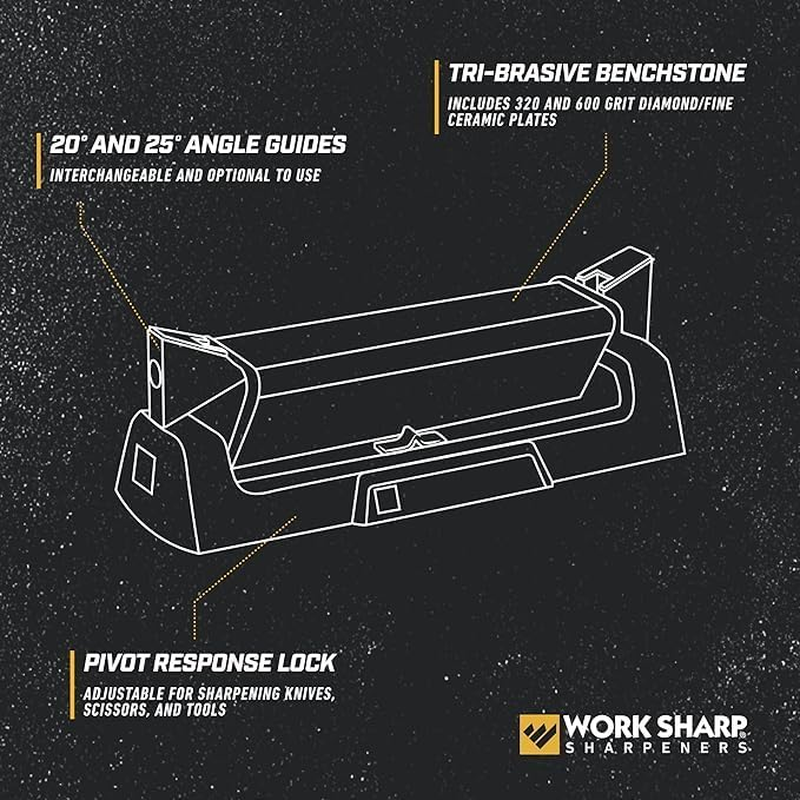 Work Sharp Culinary 400/800 Grit Benchstone Knife Sharpener image number 6