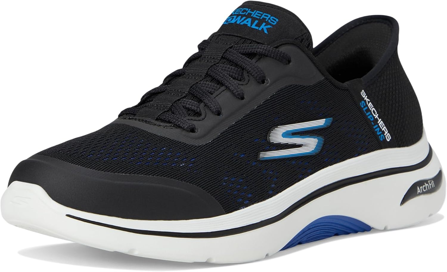 Skechers Men'S Go Walk Arch Fit 2.0 Simplicity 2.5 Trainers, Black, 42.5 EU