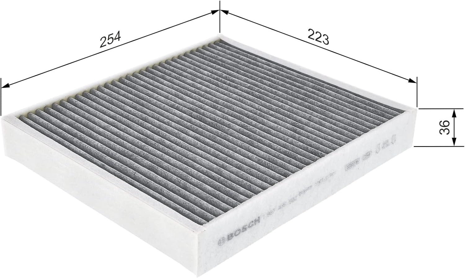 Bosch R5502 Activated Carbon Cabin Filter, Replacement Filter - against Unpleasant Smells, Pollen and Dust for Cleaner Air inside the Vehicle image number 1