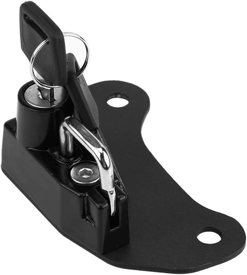 For Indian Scout Bobber Accessories 2021 Motorcycle Helmet Lock,Aluminium Alloy Lock Mount Hook with 2Pcs Keys for 2015-2018,11 * 5.3 * 4.3Cm/4.3 * 2.1 * 1.7In(Black)