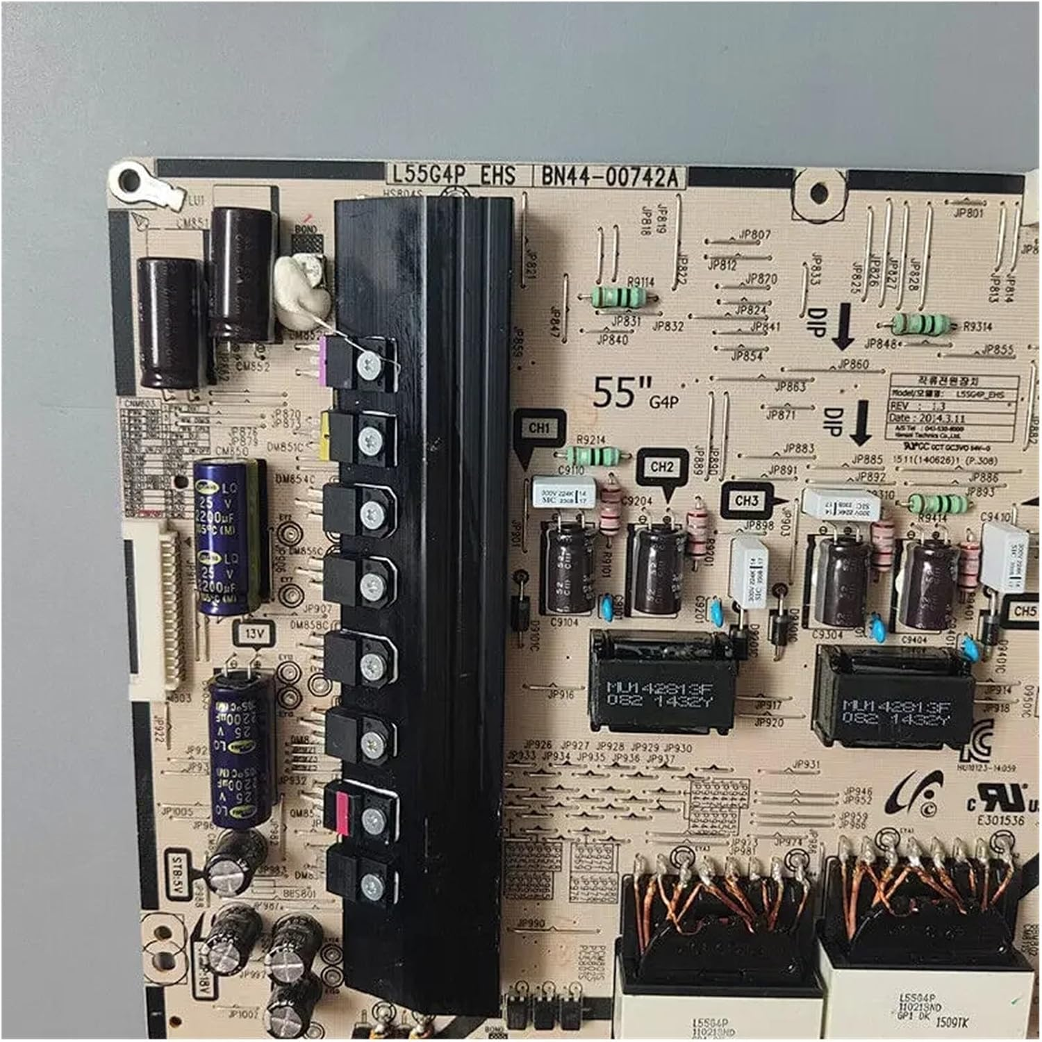 BN44-00742A Power Supply Board L55G4P_EHS Fits UN50HU8550FXZA UN55HU8500FXZA UN55HU8550FXZA UE55HU7500 UE48HU7500 UA55HU8500 TV