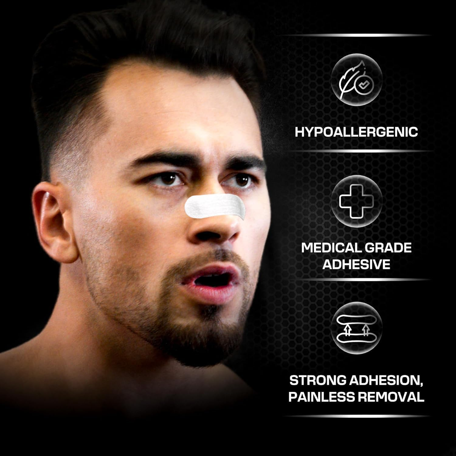 90 Days Supply anti Snoring Nasal Strips-For Men & Women-Snoring Relief Aid-Comfortable Nasal Strips for Nighttime Use image number 3