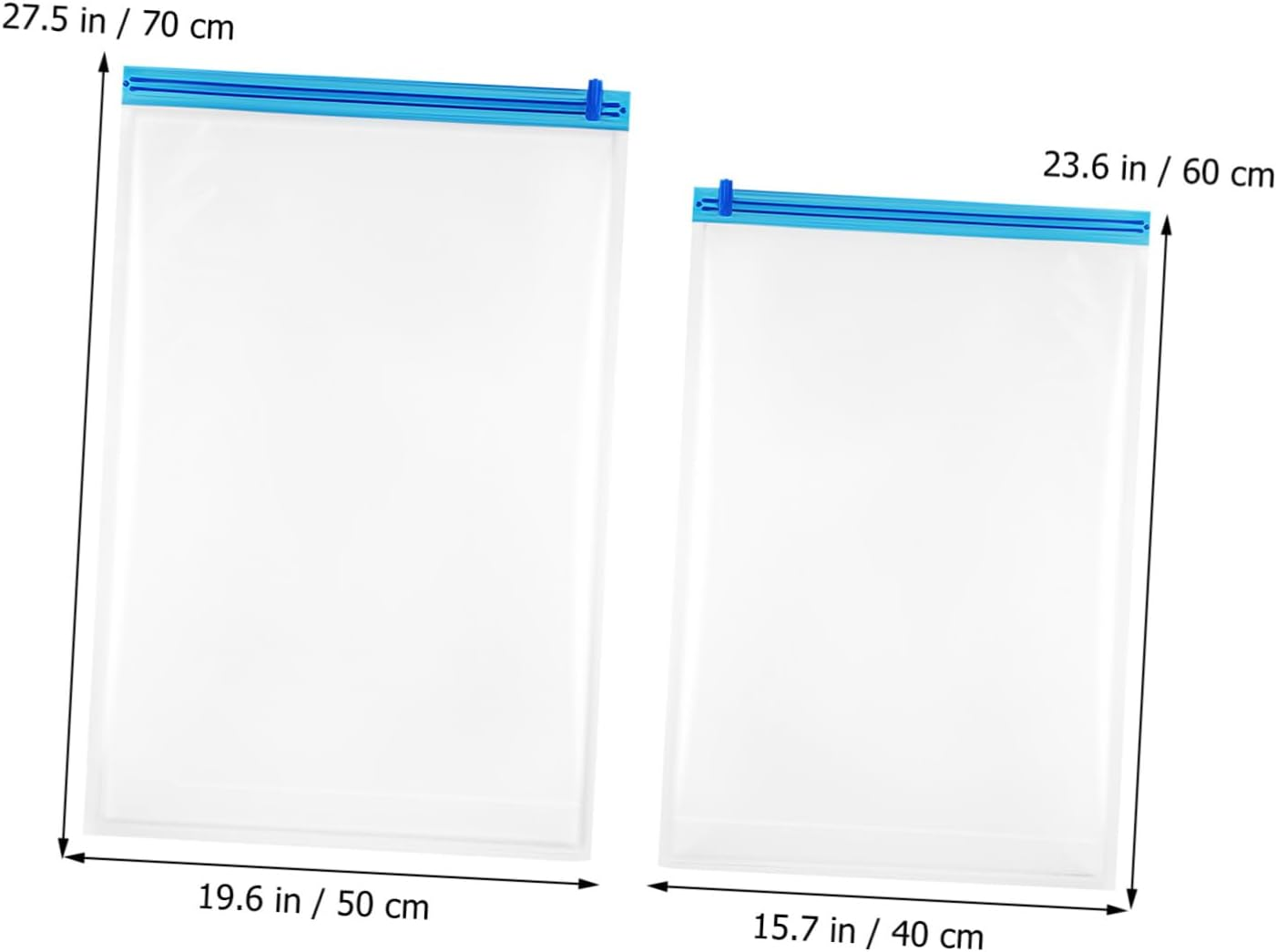 ANDRESLAD 12Pcs Vacuum Travel Bags Compression Packing Bags up Compression for Travel Storage Space Saver for Clothes image number 4