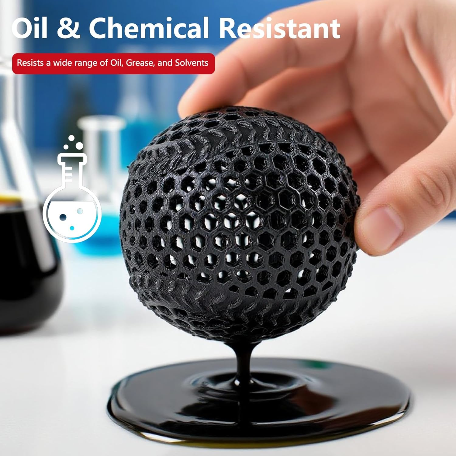 Siraya Tech Rebound PEBA 95A Flexible Filament, the Super TPU | 78% Energy Return & 20% Lighter | Nylon-Based Strength for Sports & Robotics | 1.75Mm 3D Printer Filament (Black, 800G) image number 6