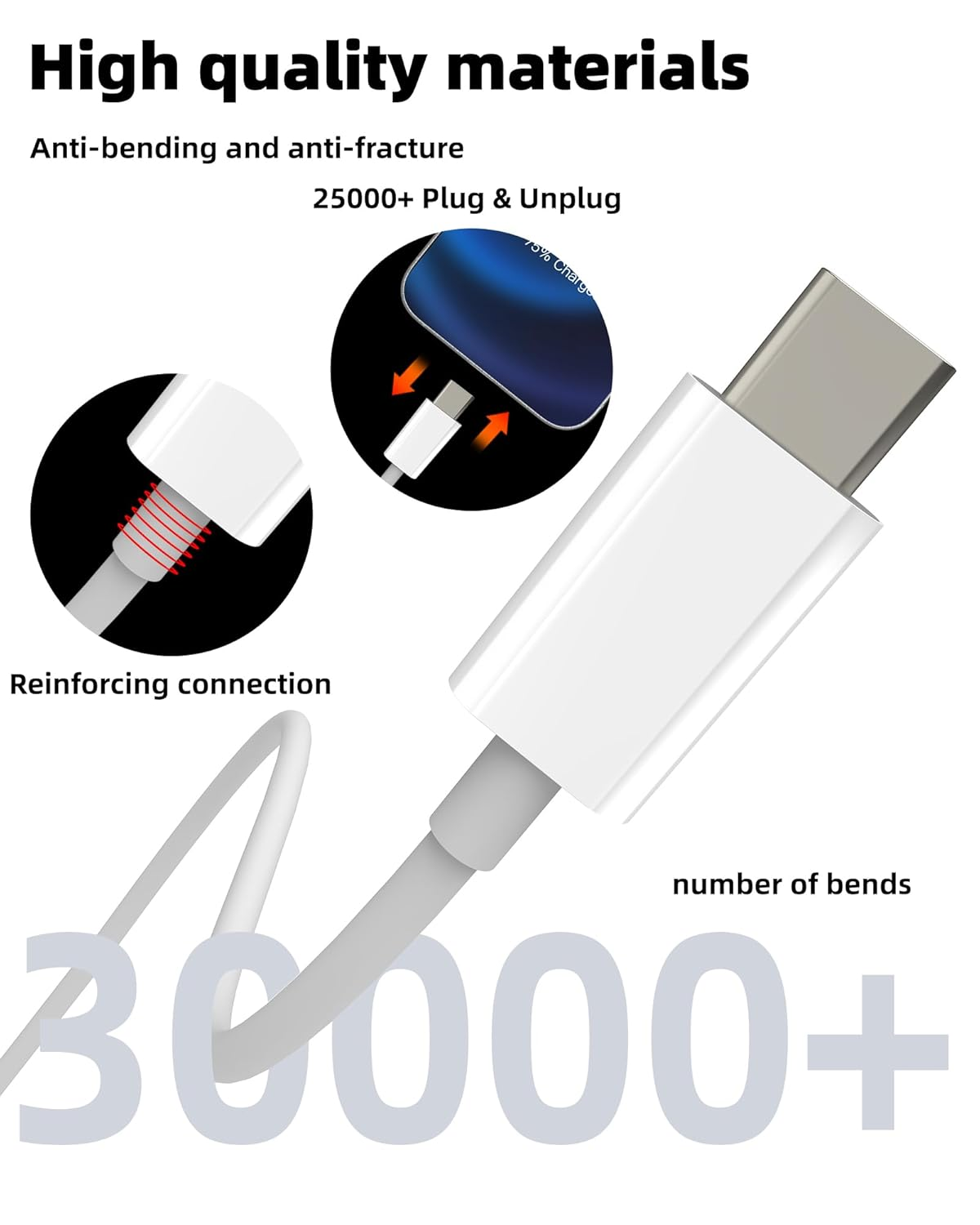 USB C to Lightning Cable 6.6Ft(2 Pack)For Iphone14 13 Pro Max Charger Fast Charging Cord for Apple MFI Certified for Ipad Type C PD Power Block Connector Data Transfer Car Accessories Macbook Portable image number 4