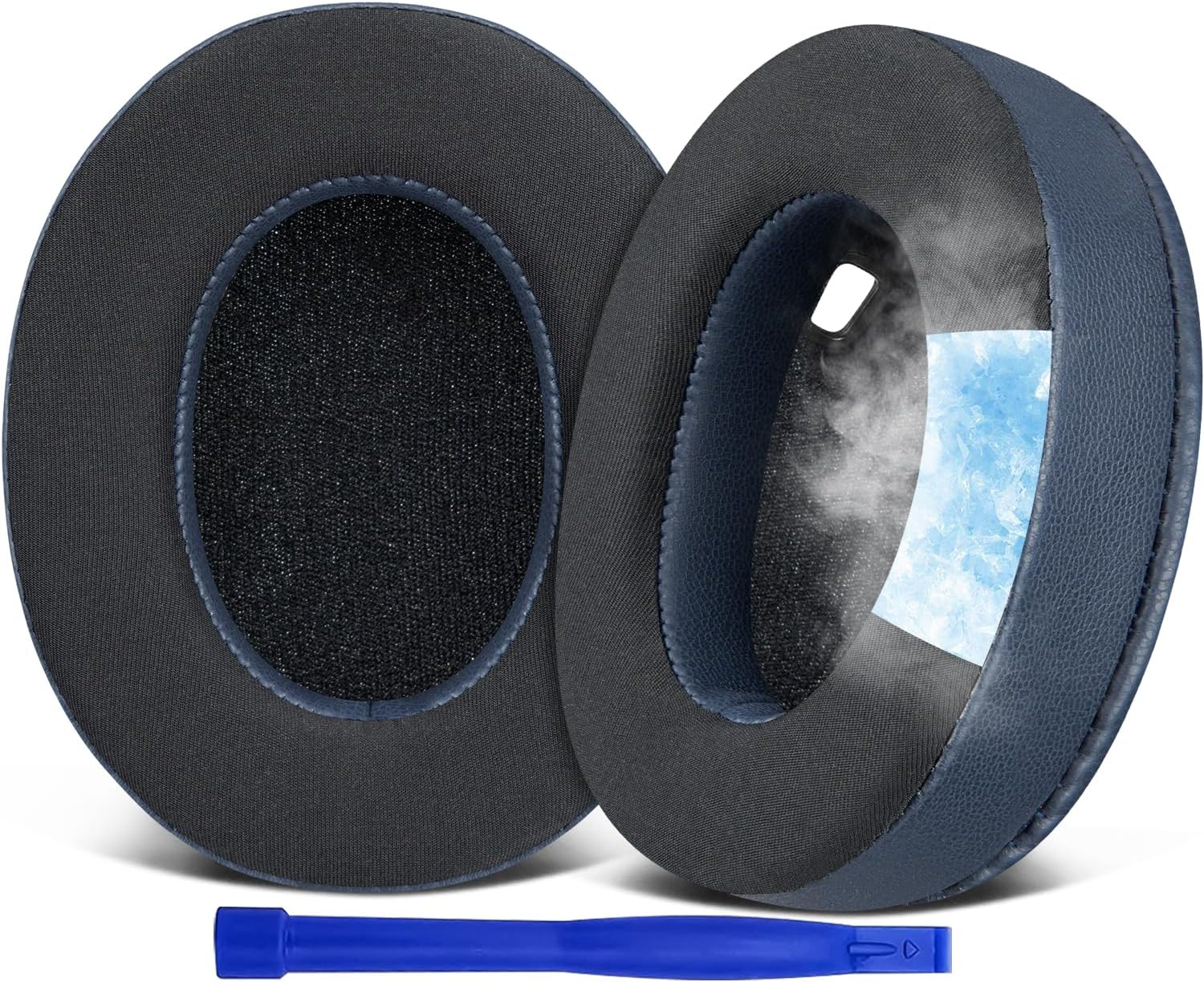 SOULWIT Cooling-Gel Earpads Replacement for Sony WH-1000XM4 (WH1000XM4) Headphones, Ear Pads Cushions with High-Density Noise Isolation Foam, Added Thickness, without Affecting Sensor - Black