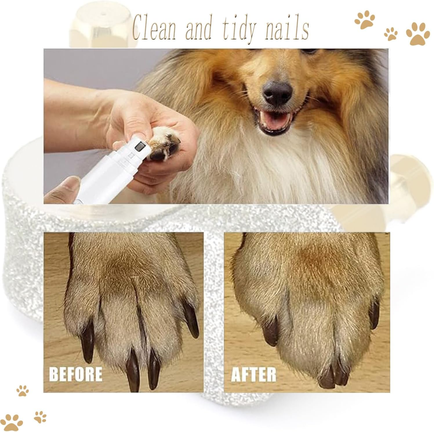 Hysgscwd 10Pcs Dog Nail Grinder Replacement Heads, Pet Nail Clippers Diamond Tips Drill Bit, Pet Nail Trimmers Spare Grinding Wheel for Pet Paw Grooming Tool, Cat Claw Nail Trimmer Grinder Rotarytip image number 5