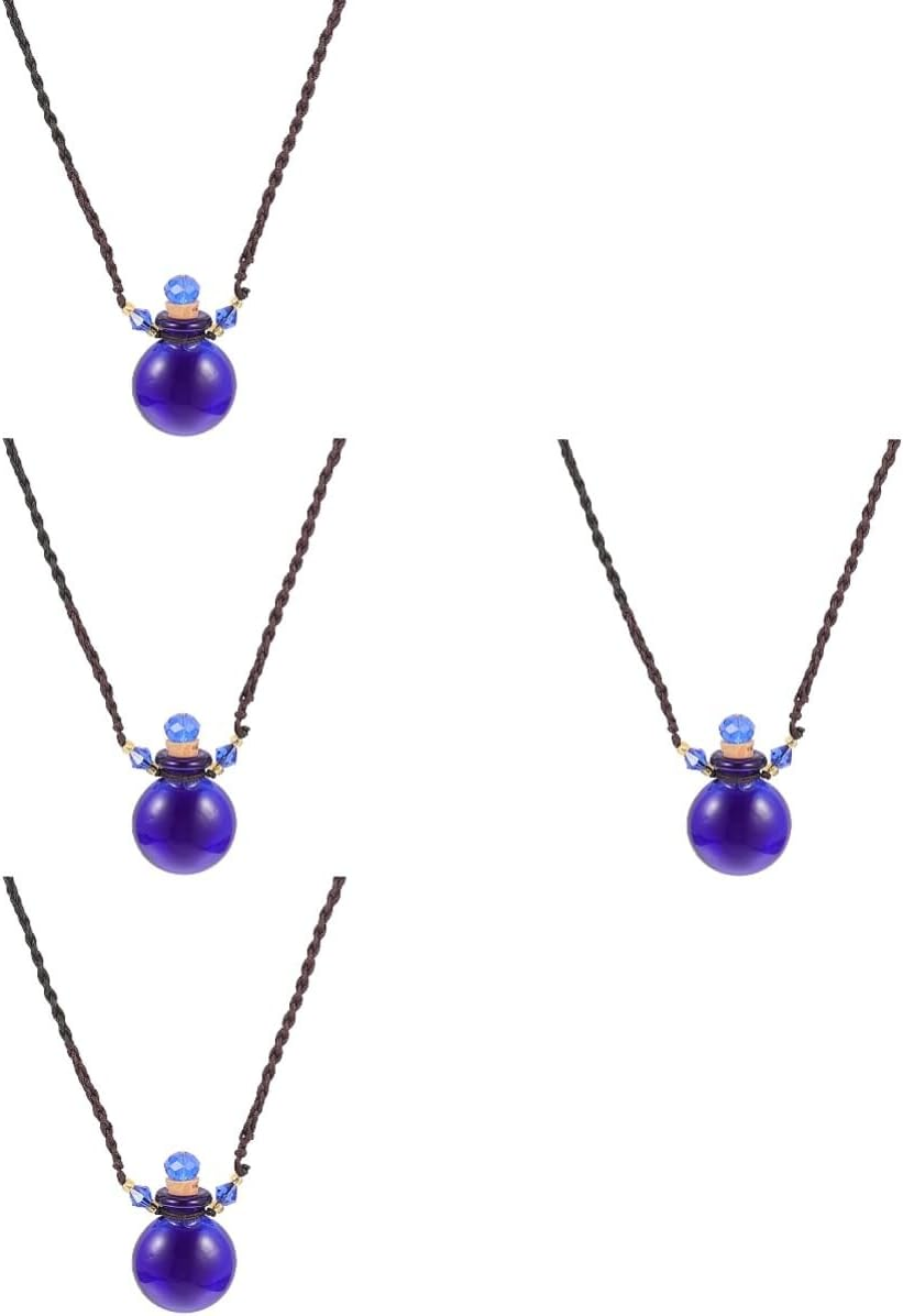 ERINGOGO 4Pcs Portable Aroma Bottle Car Air Freshener Decorative Pendant Car Perfume Scent Booster image number 2