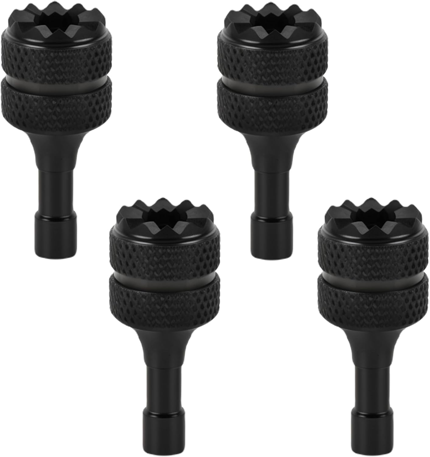 NICECRAFT 4 Pcs Aluminum Alloy Remote Controller Sticks Joystick for DJI RC/RC2 for Mini 3/Mini 3 Pro/Mini 4 Pro/Air 3/3S/Air 2S/Neo/Mavic 4 Pro/Mavic 3/Mavic 3 Pro/Mavic 3 Drone Replacement (Black)