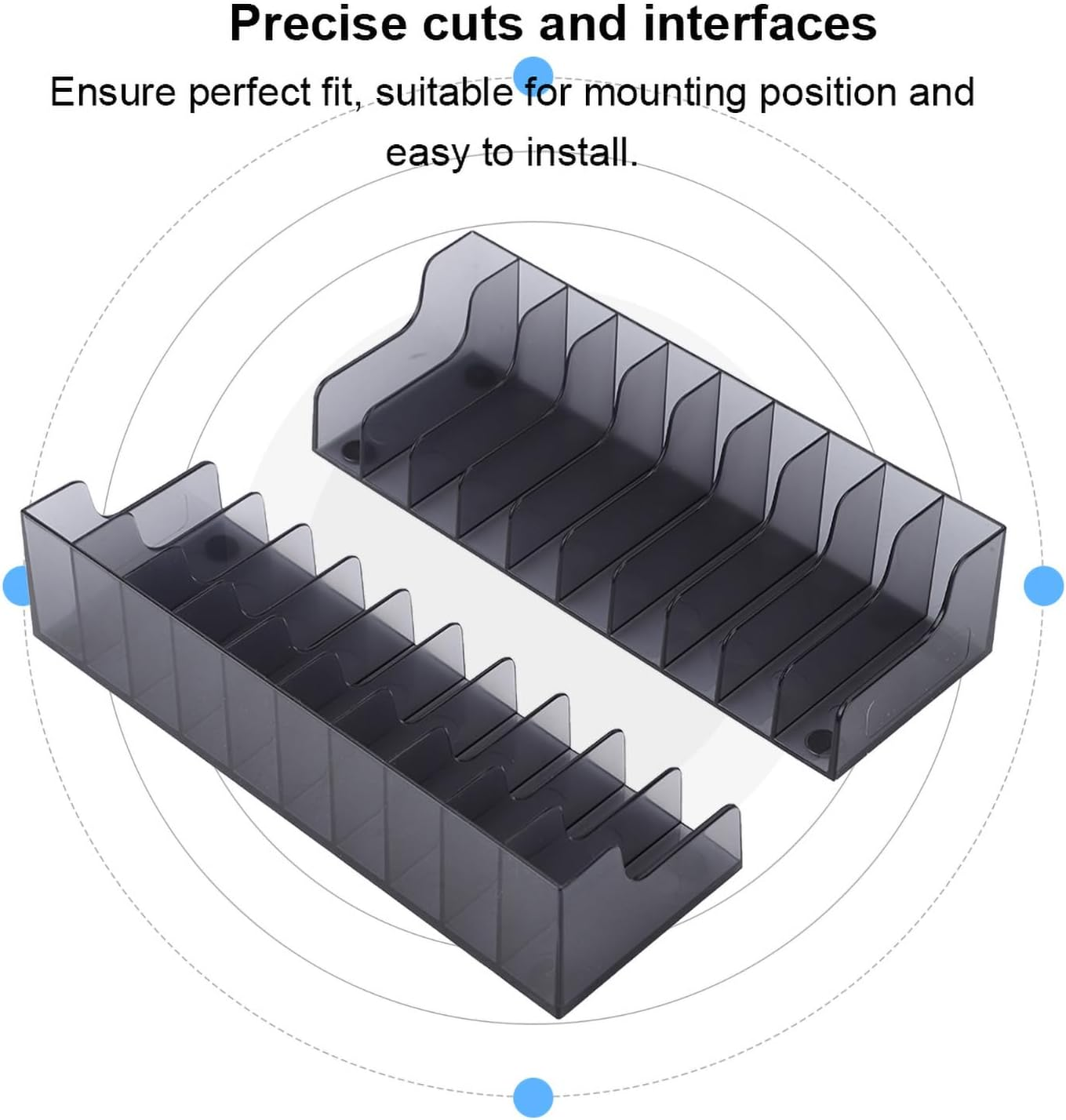 2Pcs Game Card Storage Stand, ABS Game Card Desktop Storage Bracket Large Capacity Game Card Holder for PS4, Slim, PRO image number 1