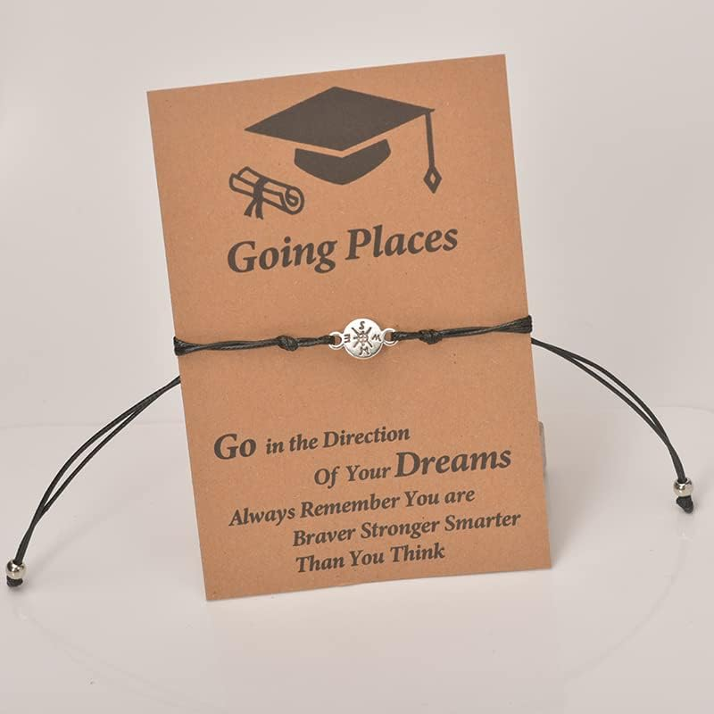 Inspirational Graduation Gifts for Middle High College School Student Graduation Bracelets for Son Daughter Best Friend Encouragement Grad Gifts - Going image number 2