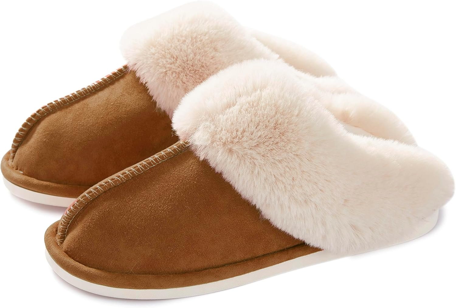 PGB Women'S Fuzzy Memory Foam Slippers - Fluffy Winter House Slippers - Indoor/Outdoor - Adult Women'S Shoes