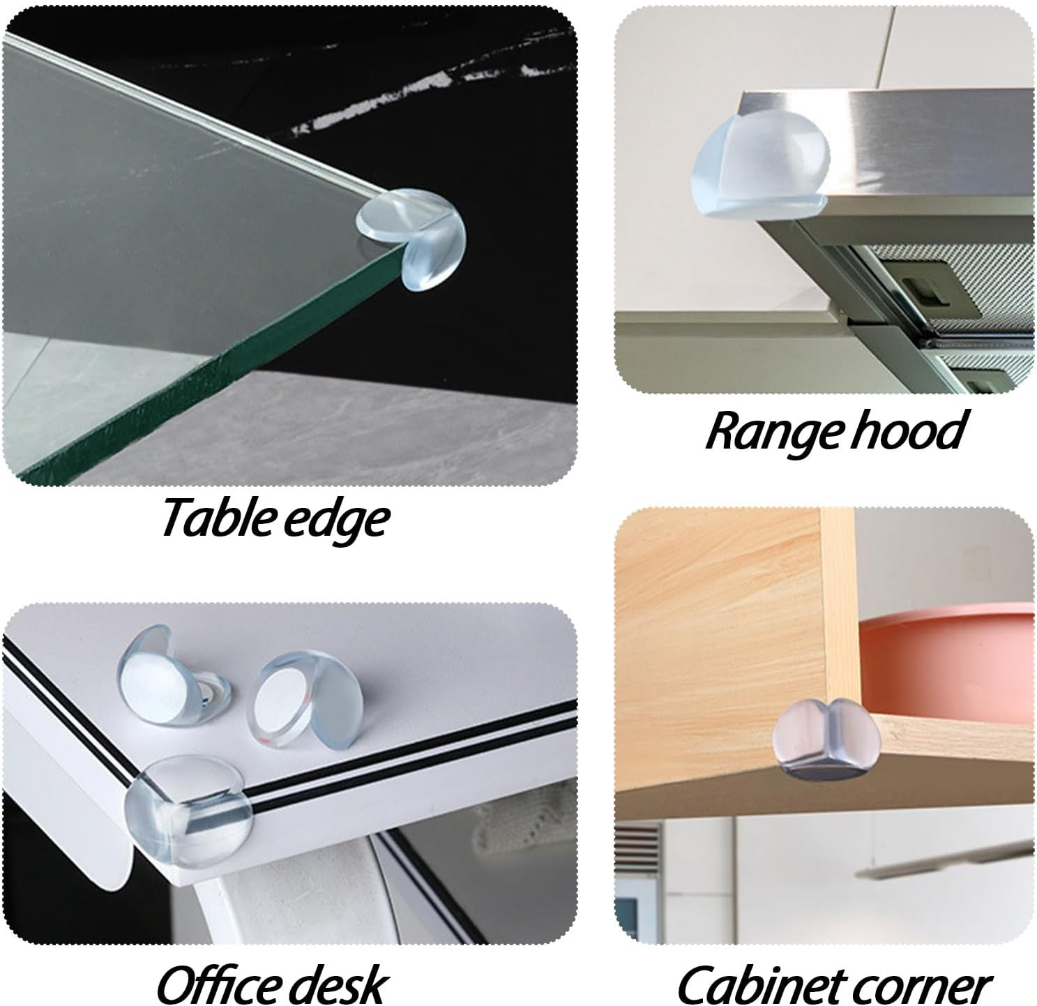 12 Pcs Baby Proofing, Soft Corner Protector Baby, Shock-Absorbing Baby Proof, Suitable for Furniture Edges, Tables Cabinets Countertops Home Safety