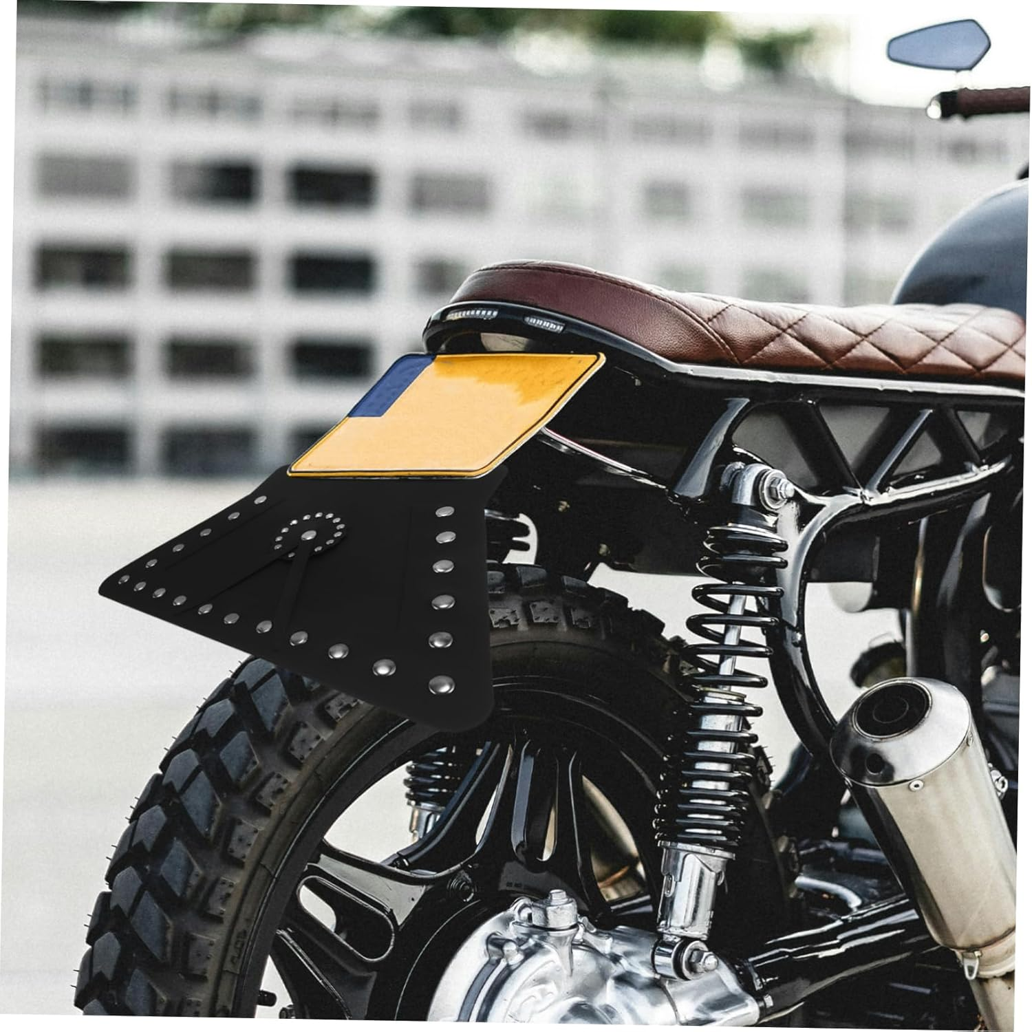 Mudguard Cover Rivet Accents Decorative Mud Flap for Motorcycles Faux Material Compatible Glide Series image number 6